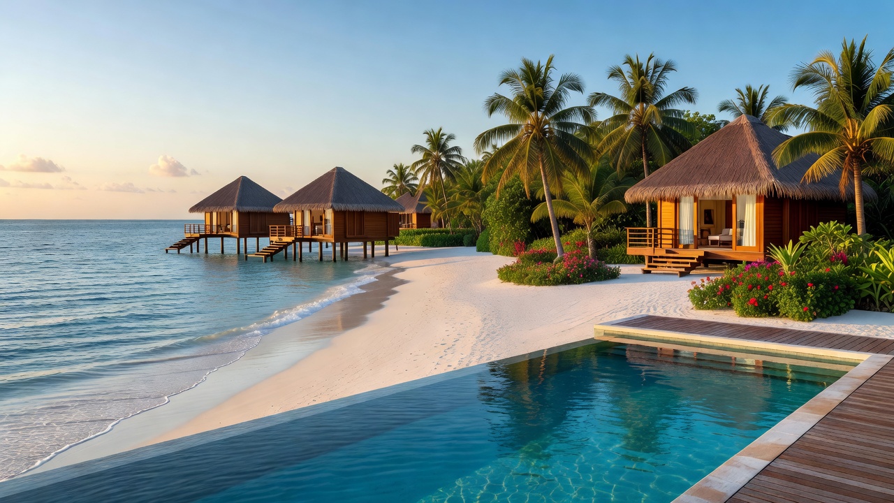Luxury Indian Ocean resort overview